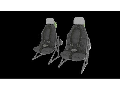 Sikorsky Uh-60 / Sh-60 And Mh-60 Early - Pilot Seats (For Academy / Kitty Hawk And Zimi Model Kits) - image 3