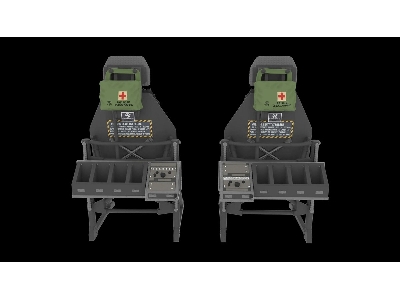 Sikorsky Uh-60 / Sh-60 And Mh-60 Early - Pilot Seats (For Academy / Kitty Hawk And Zimi Model Kits) - image 4