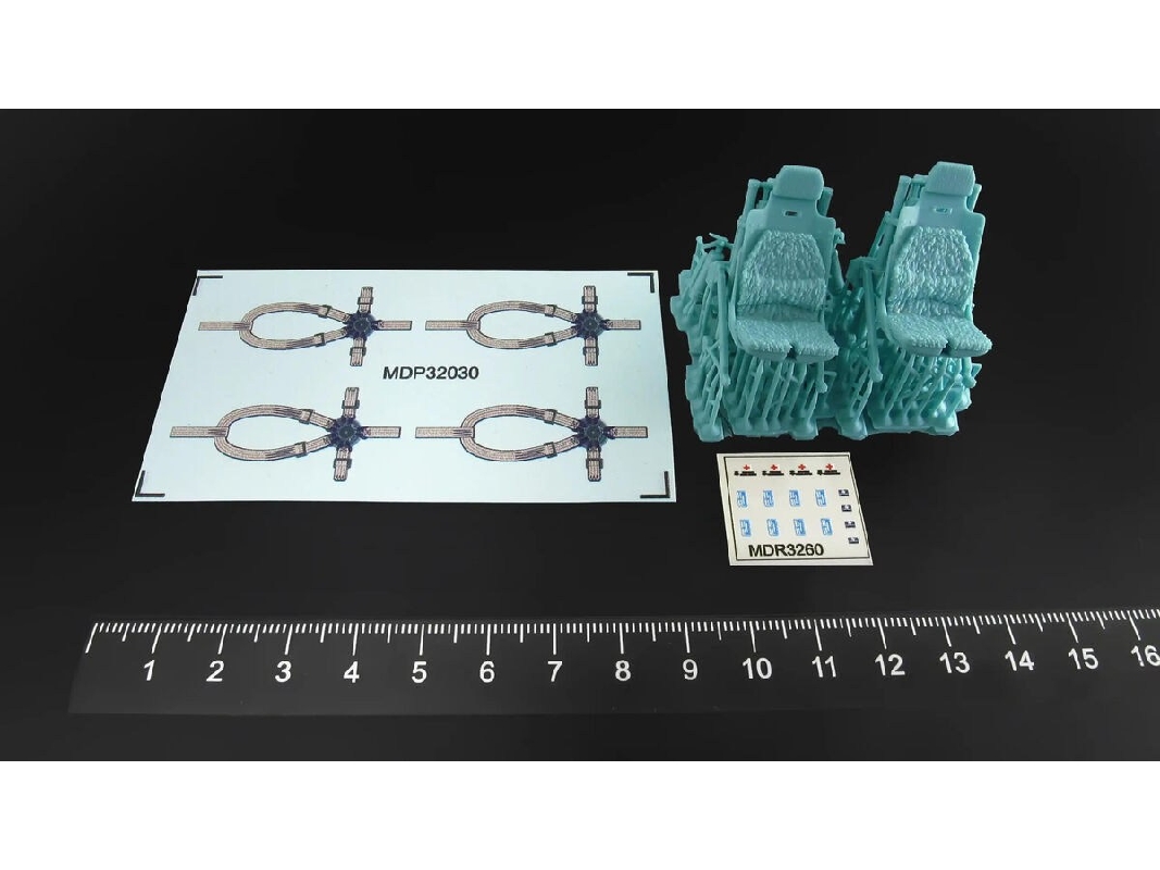 Sikorsky Uh-60 / Sh-60 And Mh-60 Late - 3d-printed Pilot Seats (For Academy, Kitty Hawk Models And Zimi Model Kits) - image 1