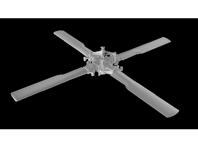 Sikorsky Mh-60 / Uh-60 And Hh-60 - 3d-printed Tail Rotor (For  Academy / Kitty Hawk Models And Zimi Model Kits) - image 2