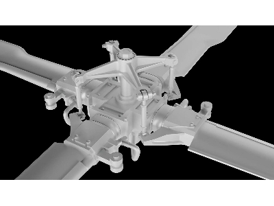 Sikorsky Mh-60 / Uh-60 And Hh-60 - 3d-printed Tail Rotor (For  Academy / Kitty Hawk Models And Zimi Model Kits) - image 3