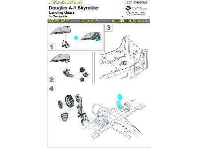 Douglas A-1 Skyraider - Landing Gears 3d-printed (For Tamiya Kits) - image 7