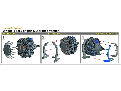 Wright R-3350 Engine (3d-printed) - image 6