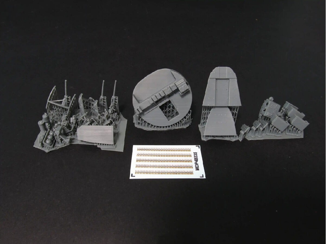 Boeing B-17 F Flying Fortress - Bombardier Cockpit Interior Set (3d-printed / For Monogram Kits) - image 1