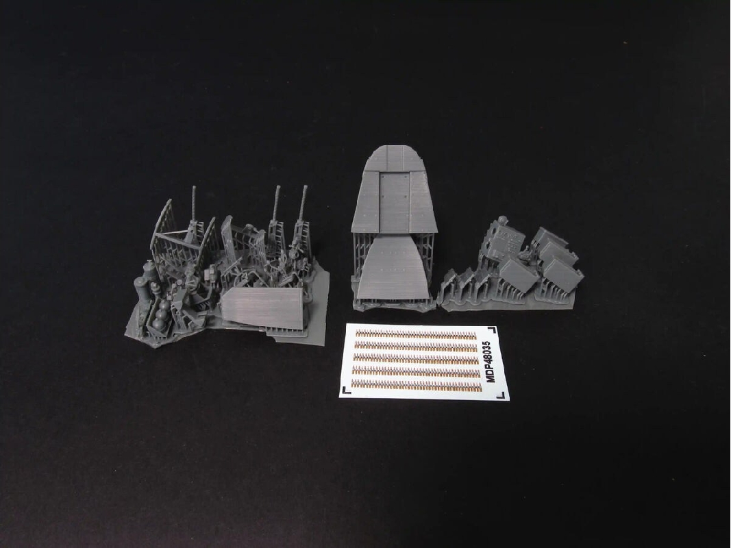Boeing B-17 F Flying Fortress - Bombardier Cockpit Interior Set (3d-printed / For Hong Kong Models Kits) - image 1