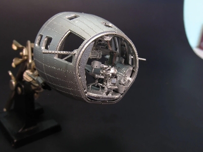 Boeing B-17 F Flying Fortress - Bombardier Cockpit Interior Set (3d-printed / For Hong Kong Models Kits) - image 6
