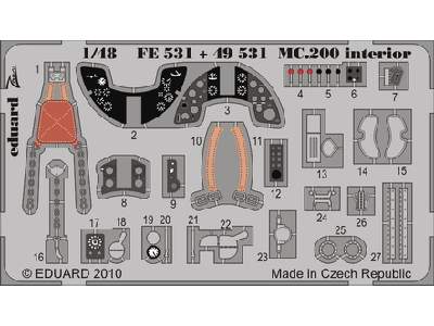 MC 200 interior S. A. 1/48 - Italeri - - image 1