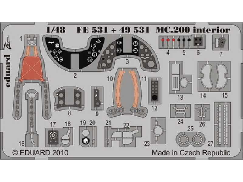 MC 200 interior S. A. 1/48 - Italeri - - image 1