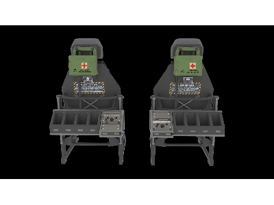 Sikorsky Uh-60 / Sh-60 And Mh-60 Early - Pilot Seats (2 Pcs / 3d-printed) - image 4