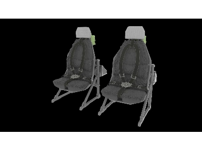 Sikorsky Uh-60 / Sh-60 And Mh-60 Early - Pilot Seats (2 Pcs / 3d-printed) - image 2