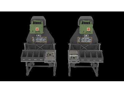 Sikorsky Uh-60 / Sh-60 And Mh-60 Early - Pilot Seats (2 Pcs / 3d-printed) - image 3