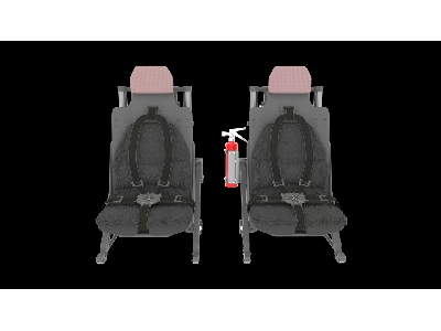 Sikorsky Uh-60 / Sh-60 And Mh-60 Late - Pilot Seats (3d-printed) - image 2