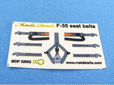 Lockheed Martin F-35 A/B/C Lightning Ii - Seat Belts 3d-printed Decals (For Trumpeter Kits) - image 2