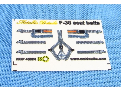 Lockheed Martin F-35 A/B/C Lightning Ii - 3d-printed Seat Belts Decals (For Italeri, Meng Model And Tamiya Kits) - image 2