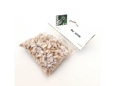 Bloczki Kamienne Jasne (5 X 3 Mm / 500 Szt.) - image 2
