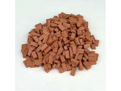 Bloczki Kamienne Czerwone (5 X 5 X 10 Mm / 300 Szt.) - image 1
