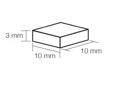 Mosaic 10 Mm X 10 Mm - Red (100 Pcs) - image 1