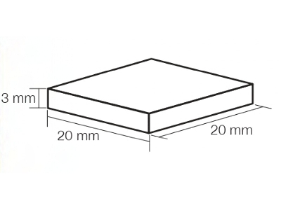 Mosaic 20 Mm X 20 Mm - Light Green (50 Pcs) - image 1