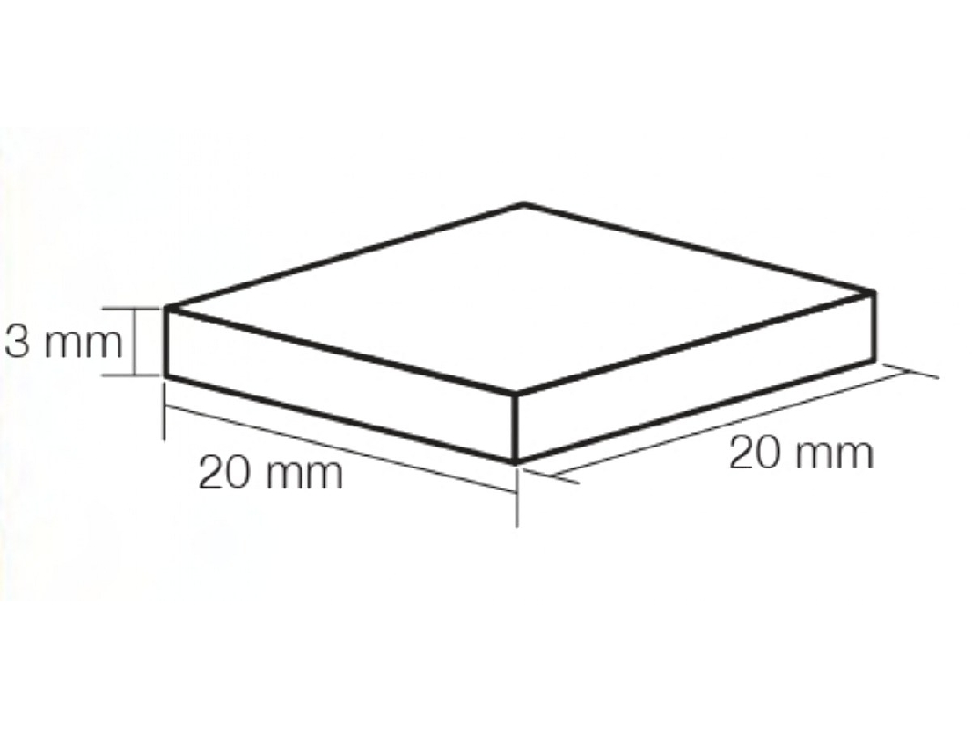 Mosaic 20 Mm X 20 Mm - Black (50 Pcs) - image 1
