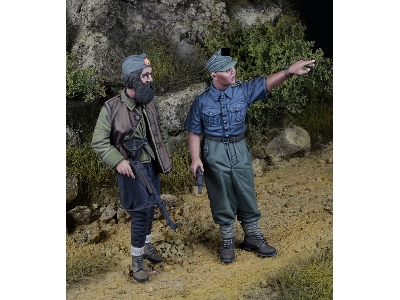 German Waffen Ss Prinz Eugen Mountain Division Nco And Chetnik 1943-1945 (2 Figures) - image 3