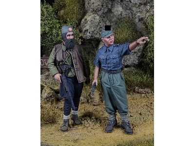 German Waffen Ss Prinz Eugen Mountain Division Nco And Chetnik 1943-1945 (2 Figures) - image 4