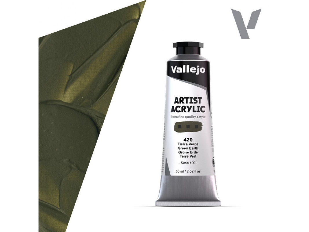 420 Acrylic Artist Color - Green Earth - image 1