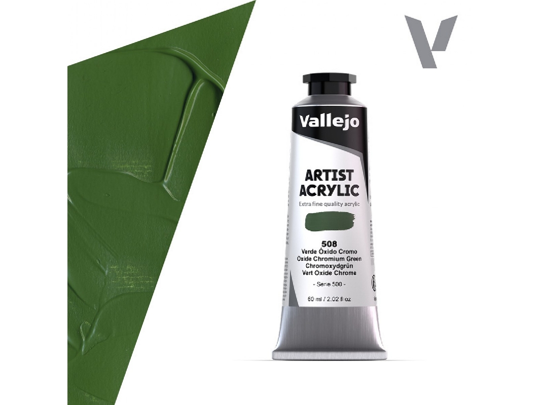 508 Acrylic Artist Color - Chromium Oxide Green - image 1