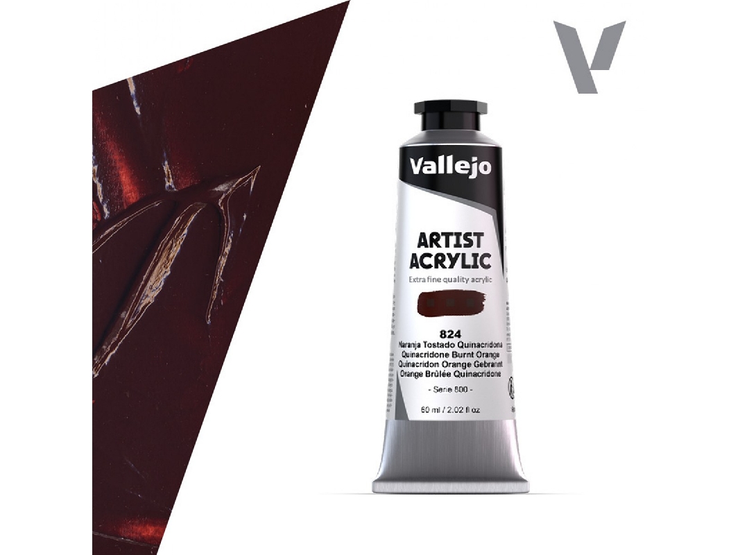824 Acrylic Artist Color - Quinacridone Burnt Orange - image 1
