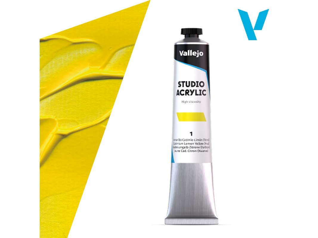 1 Studio Acrylic - Cadmium Lemon Yellow (Hue) - image 1