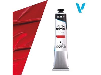 2 Studio Acrylic - Cadmium Red (Hue) - image 1