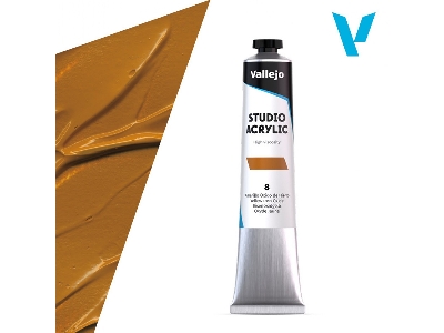 8 Studio Acrylic - Yellow Iron Oxide - image 1