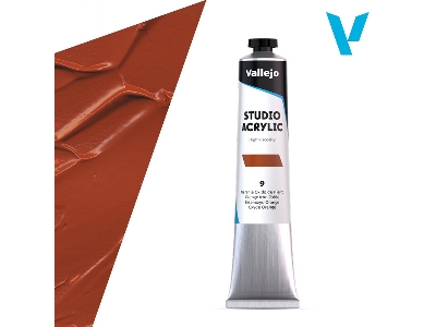 9 Studio Acrylic - Orange Iron Oxide - image 1