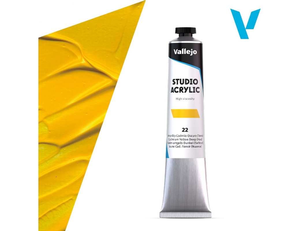 22 Studio Acrylic - Cadmium Yellow Deep (Hue) - image 1