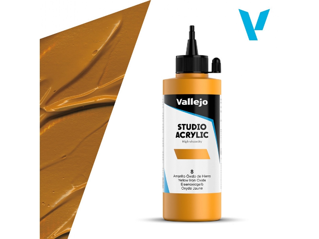 8 Studio Acrylic - Yellow Iron Oxide - image 1
