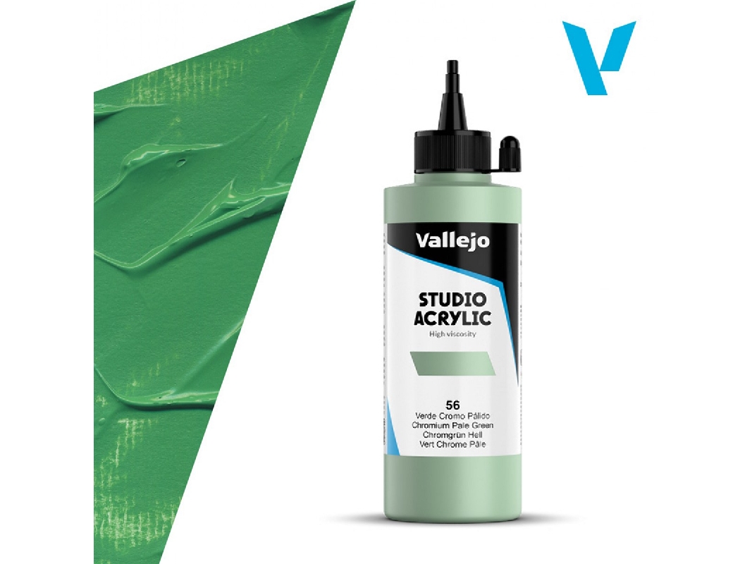 56 Studio Acrylic - Chromium Green Pale - image 1