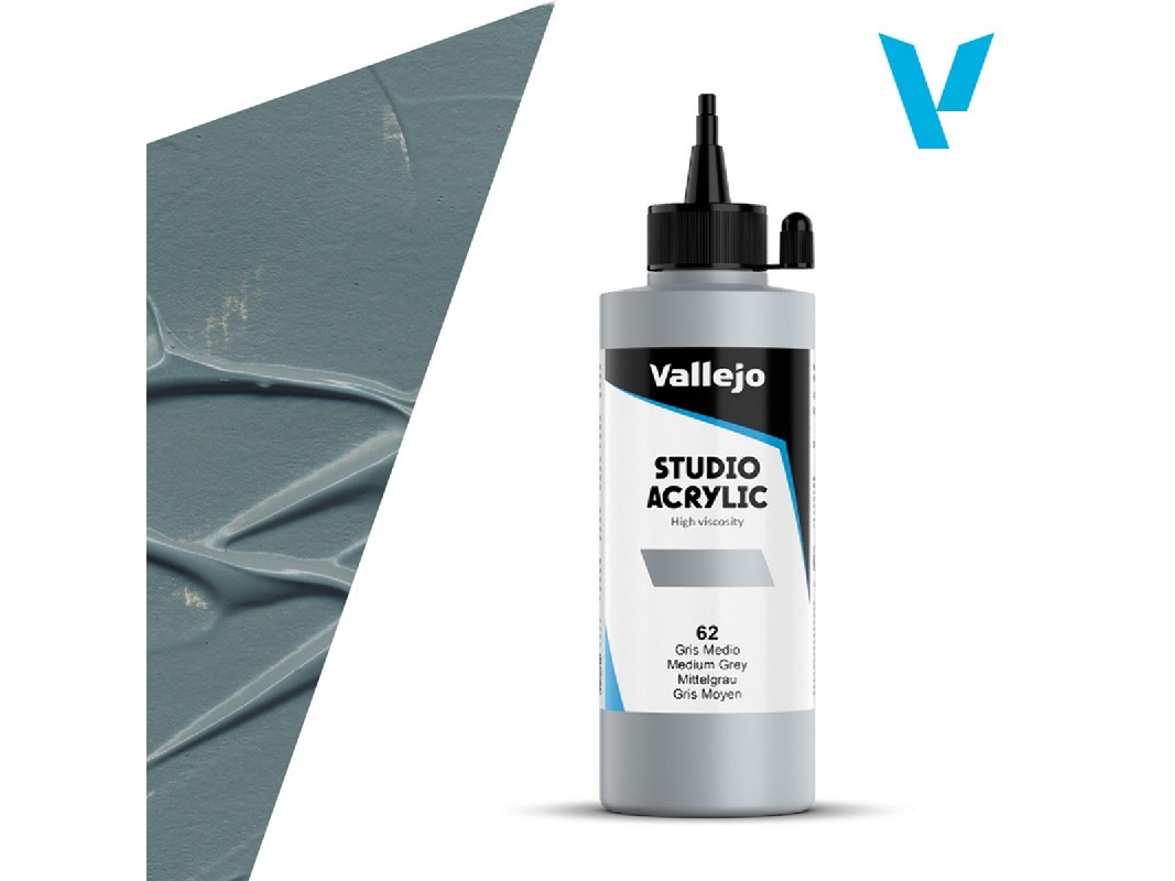 62 Studio Acrylic - Medium Grey - image 1