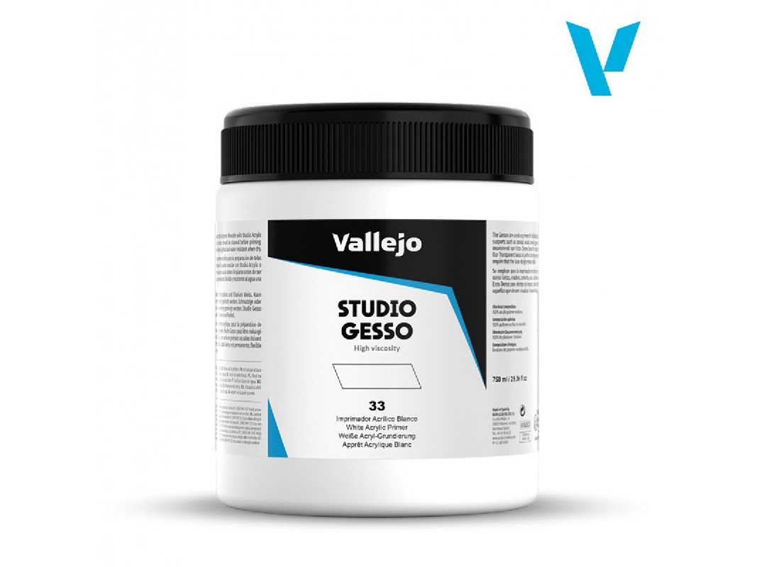 28033 Studio Gesso White Acrylic Primer - image 1