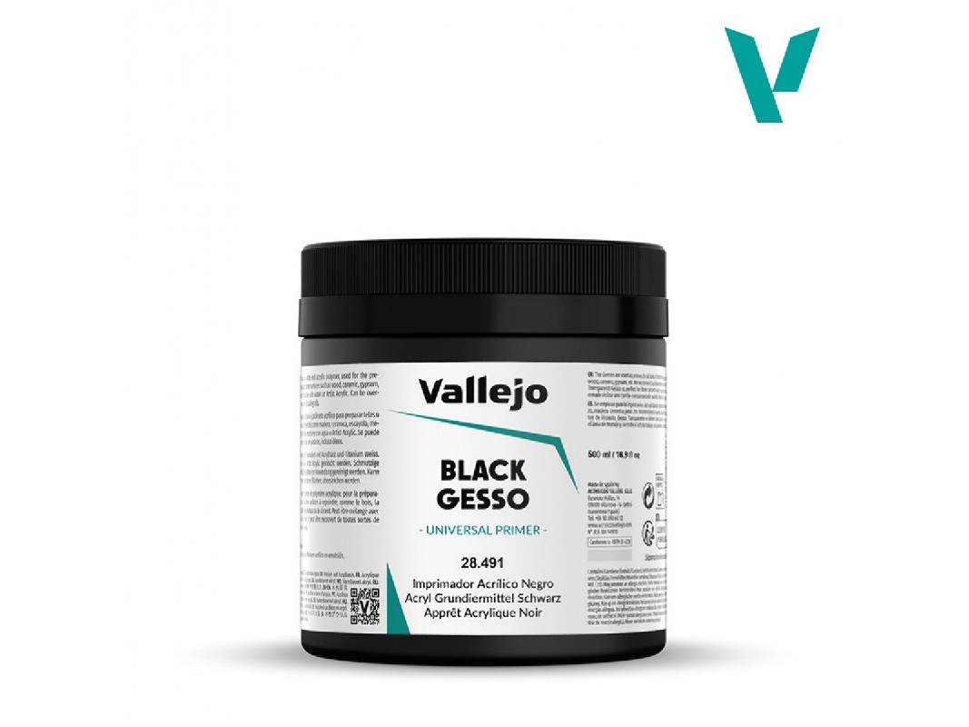 28491 Artist Gesso Black Universal Primer - image 1