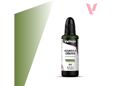 570 Liquid Watercolor - Olive Green - image 1
