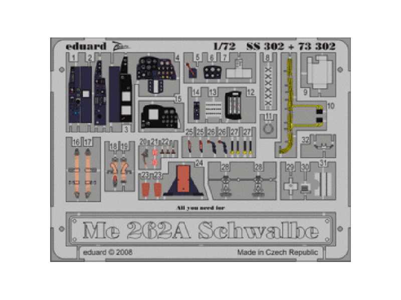 Me 262A Schwalbe 1/72 - Academy Minicraft - image 1