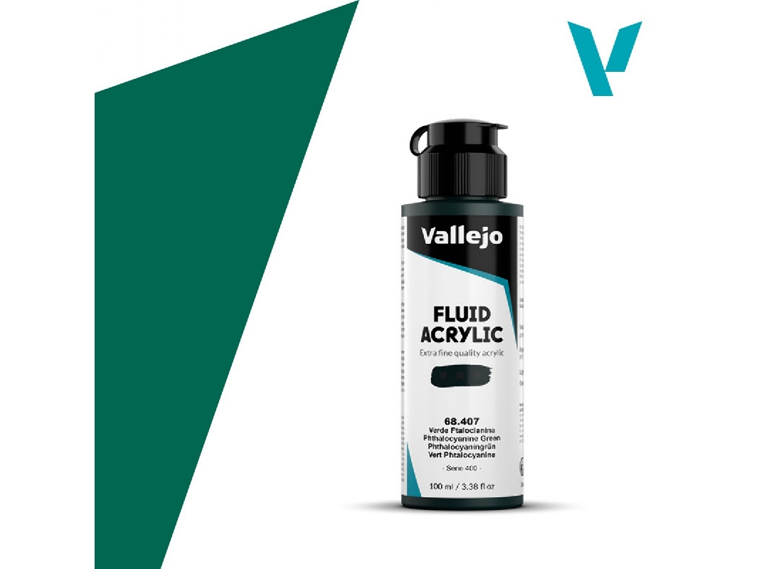 68407 Fluid Acrylic - Phthalocyanine Green - image 1