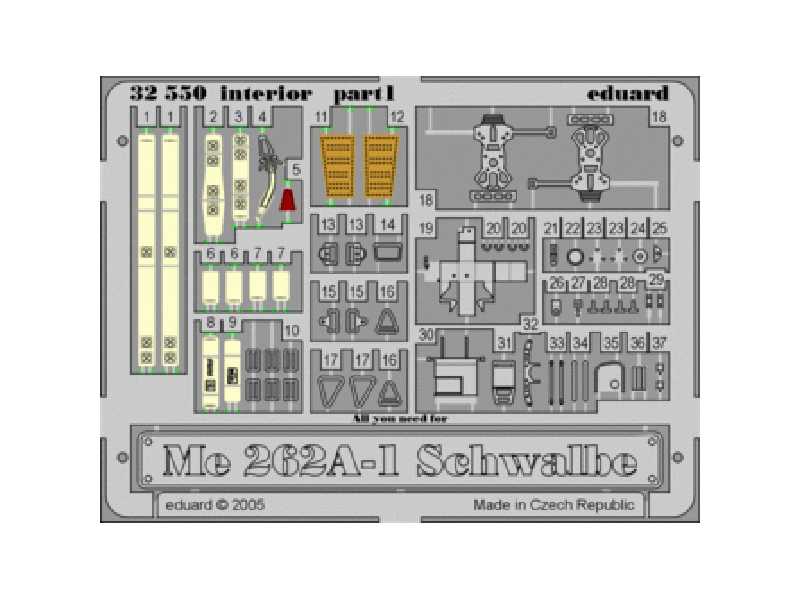 Me 262A Schwalbe interior 1/32 - Trumpeter - image 1