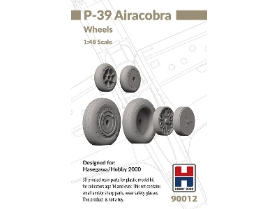 Bell P-39 Airacobra - Wheels Set (For Hasegawa And Hobby 2000 Kits) - image 1