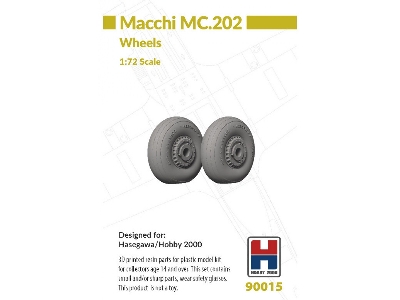 Macchi Mc.202 - 3d-printed Wheels Set (For Hasegawa And Hobby 2000 Kits) - image 1