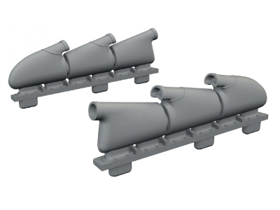 Supermarine Spitfire Mk.Vb - Big Sin Set With Rounded Exhausts (For Eduard Kits) - image 4
