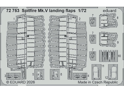 Supermarine Spitfire Mk.Vb - Big Sin Set With Rounded Exhausts (For Eduard Kits) - image 5