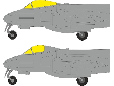 Gloster Meteor F.8 - Mask Set (For Revell Kits) - image 1