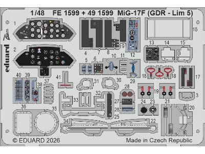 Mig-17 F (Gdr - Lim 5) - Zoom Set (For Kinetic Kits) - image 1