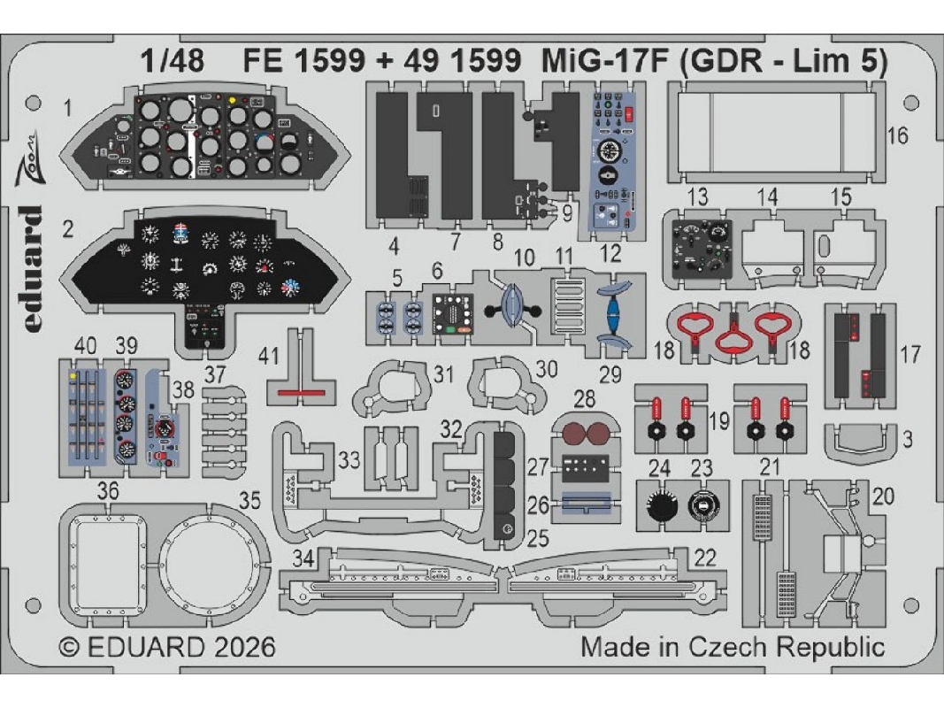 Mig-17 F (Gdr - Lim 5) - Zoom Set (For Kinetic Kits) - image 1