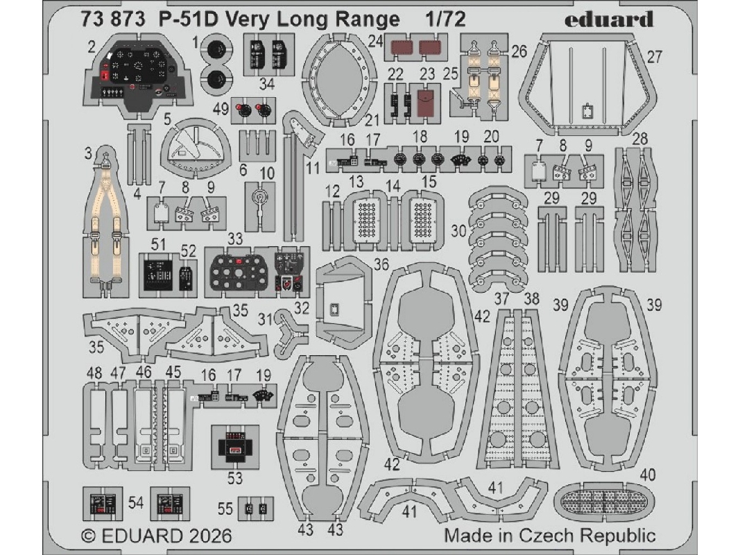 North American P-51 D Very Long Range - Pe Parts (For Arma Hobby Kits) - image 1